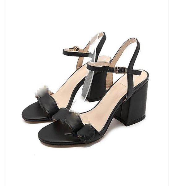 classic high heeled sandals coarse heel leather suede woman shoes metal buckle for parties occupation sandals size3542ggg he7541709, Black
classic high heeled sandals coarse heel leather suede woman shoes metal buckle for parties occupation sandals size3542ggg he7541709, Black