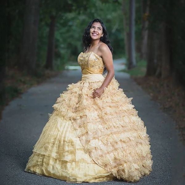 champagne gold charro sweetheart quinceanera dress with beads crystals lace tull tiered lace-up corset prom sweet 16 dresses, Blue;red
champagne gold charro sweetheart quinceanera dress with beads crystals lace tull tiered lace-up corset prom sweet 16 dresses, Blue;red