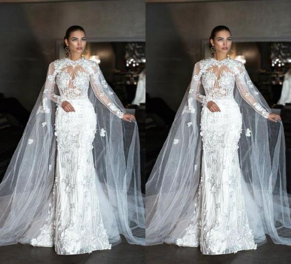 fabulous mermaid wedding dresses with cape jewel neck 3d lace bridal gown vestidos dubai long sleeve beach wedding dress plus size5745688, White
fabulous mermaid wedding dresses with cape jewel neck 3d lace bridal gown vestidos dubai long sleeve beach wedding dress plus size5745688, White