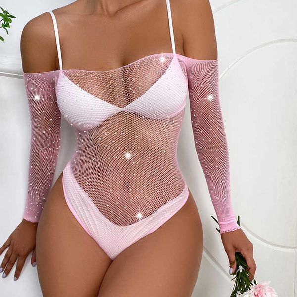 mesh lace bodysuit female transparent bandage overalls for women fetish rhinestone shinny lingerie body suits, Red;black
mesh lace bodysuit female transparent bandage overalls for women fetish rhinestone shinny lingerie body suits, Red;black