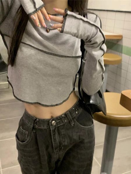 Women' T Shirts Long Sleeve T-shirts Women O-neck Skinny All-match Design Tops Female Tees Clothes Cozy Classic Spring Daily Basic Teens, Gray
Women' T Shirts Long Sleeve T-shirts Women O-neck Skinny All-match Design Tops Female Tees Clothes Cozy Classic Spring Daily Basic Teens, Gray