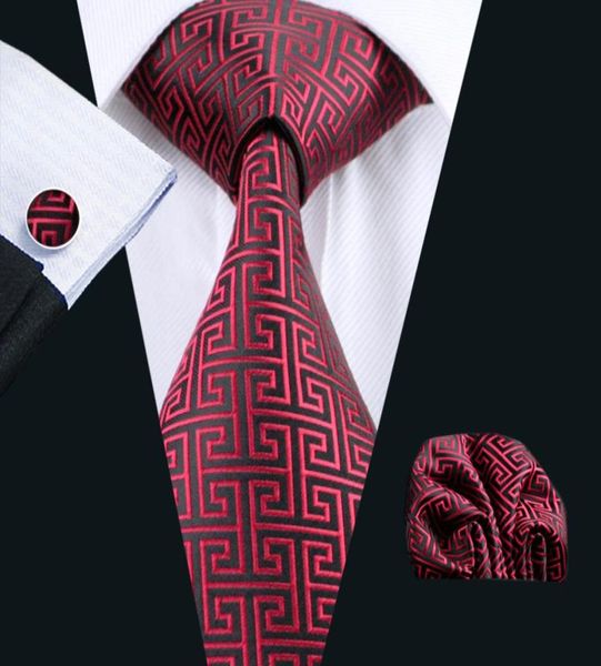 classic red black tie set hanky cufflinks jacquard woven mens tie set business work formal n05546071915, Black;blue
classic red black tie set hanky cufflinks jacquard woven mens tie set business work formal n05546071915, Black;blue