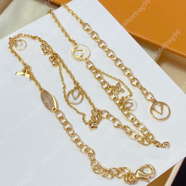 2023 luxury designer pendant necklaces 18k gold plated letter necklace for women wedding jewelry without box, Silver
2023 luxury designer pendant necklaces 18k gold plated letter necklace for women wedding jewelry without box, Silver
