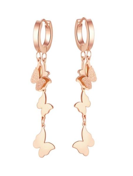 rose gold silver stainless steel butterfly dangle tassel stud earrings long earring for women fashion gifts1057367
rose gold silver stainless steel butterfly dangle tassel stud earrings long earring for women fashion gifts1057367