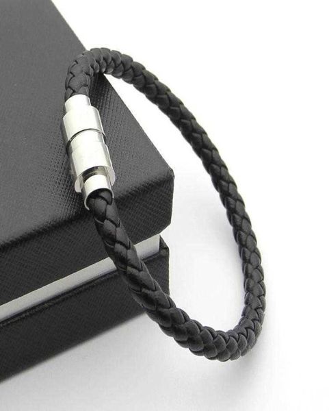 luxury black woven leather bracelets magnetic shut design with six star branding french man jewelry charm bracelet as christmas gi3545099, Golden;silver
luxury black woven leather bracelets magnetic shut design with six star branding french man jewelry charm bracelet as christmas gi3545099, Golden;silver