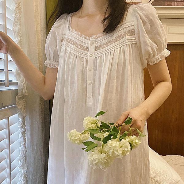 pyjamas pure cotton victorian night dres white short sleeve long robe peignoir romantic vintage nightgowns princess sleepwear 230520, Black;white
pyjamas pure cotton victorian night dres white short sleeve long robe peignoir romantic vintage nightgowns princess sleepwear 230520, Black;white