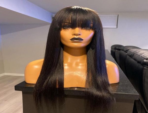 silky straight wigs with bangs 200 density scalp full machine made wig long straights human hair remy peruvian4568660, Black
silky straight wigs with bangs 200 density scalp full machine made wig long straights human hair remy peruvian4568660, Black