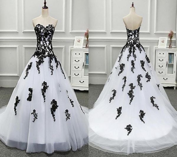 amazing black and white princess wedding dresses bridal gowns sweetheart real po applique lace backless reception dress8945627
amazing black and white princess wedding dresses bridal gowns sweetheart real po applique lace backless reception dress8945627