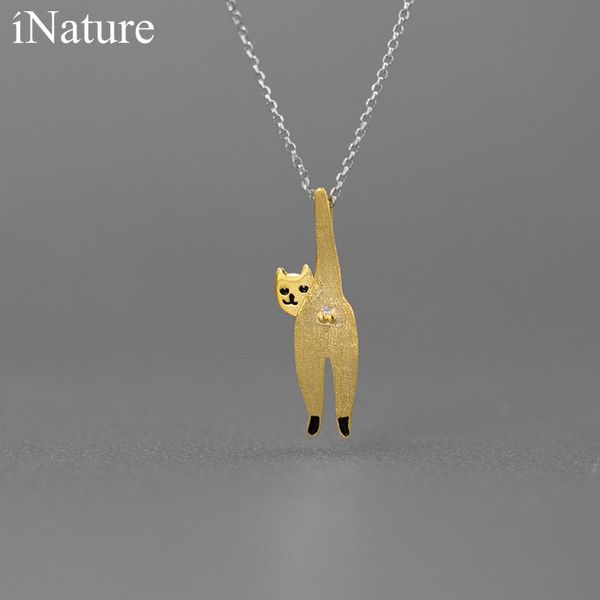 necklaces inature 925 sterling silver naughty kitten cat necklaces pendants fine jewelry for women
necklaces inature 925 sterling silver naughty kitten cat necklaces pendants fine jewelry for women