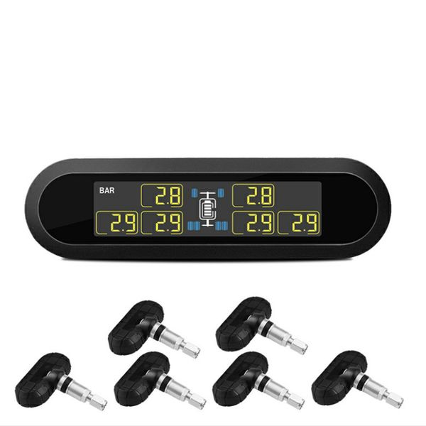 6 wheel truck bus solar wireless tire pressure monitoring system 6 external sensors lcd display tpms for trailers rvs campers
6 wheel truck bus solar wireless tire pressure monitoring system 6 external sensors lcd display tpms for trailers rvs campers