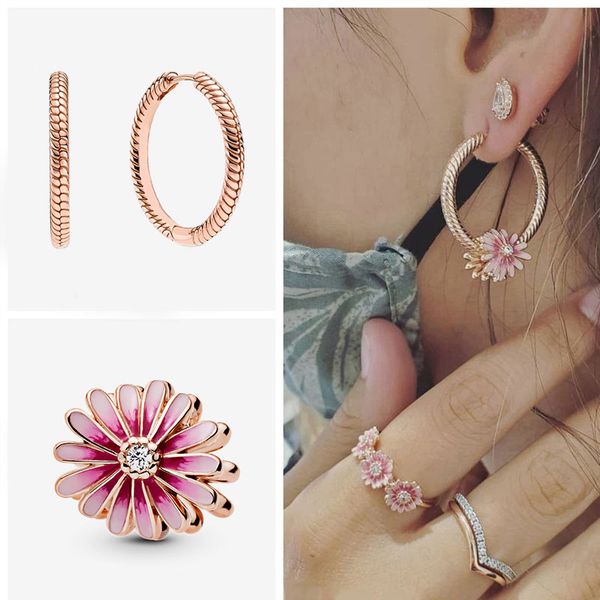 new classic flower stud earrings for women engagement wedding designer jewelry gift love pendant charms diy fit pandora necklace bracelet, Golden;silver
new classic flower stud earrings for women engagement wedding designer jewelry gift love pendant charms diy fit pandora necklace bracelet, Golden;silver