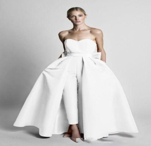 jumpsuits wdding dresses with detachable skirt strapless bride gown bridal party pants for women custom made2547515, White
jumpsuits wdding dresses with detachable skirt strapless bride gown bridal party pants for women custom made2547515, White