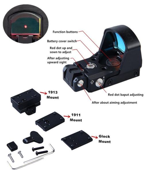 dp pro red dot sight mini reflex rear sight pistol hunting scopes rifle aim fit airsoft g1911 g1913 mount8213169
dp pro red dot sight mini reflex rear sight pistol hunting scopes rifle aim fit airsoft g1911 g1913 mount8213169