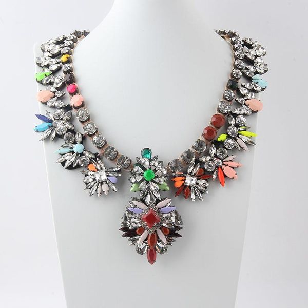 necklaces fashion luxury necklaces long party jewelry crystal shourouk choker statement necklace pendant fower women225, Silver
necklaces fashion luxury necklaces long party jewelry crystal shourouk choker statement necklace pendant fower women225, Silver