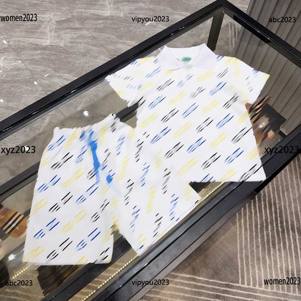 luxury tracksuits designer kids set baby dress size 100-160 cm full body letter printed polo with lapel and lace up shorts new arrival, White
luxury tracksuits designer kids set baby dress size 100-160 cm full body letter printed polo with lapel and lace up shorts new arrival, White