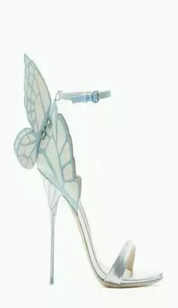 ladies patent leather high heel sandals buckle rose solid butterfly ornaments sophia webster peeptoe skyblue size 33988462, Black 
ladies patent leather high heel sandals buckle rose solid butterfly ornaments sophia webster peeptoe skyblue size 33988462, Black