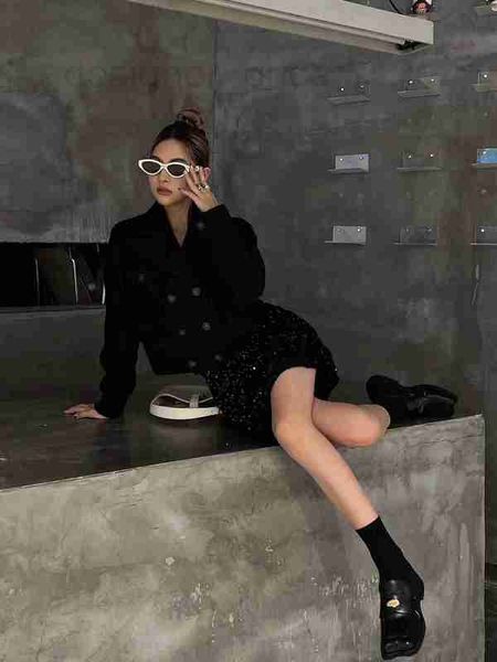 women's jackets designer women brand jacket new autumn winter western suit fashion tweed coat spring casual down birthday gift gnjk, Black;brown
women's jackets designer women brand jacket new autumn winter western suit fashion tweed coat spring casual down birthday gift gnjk, Black;brown