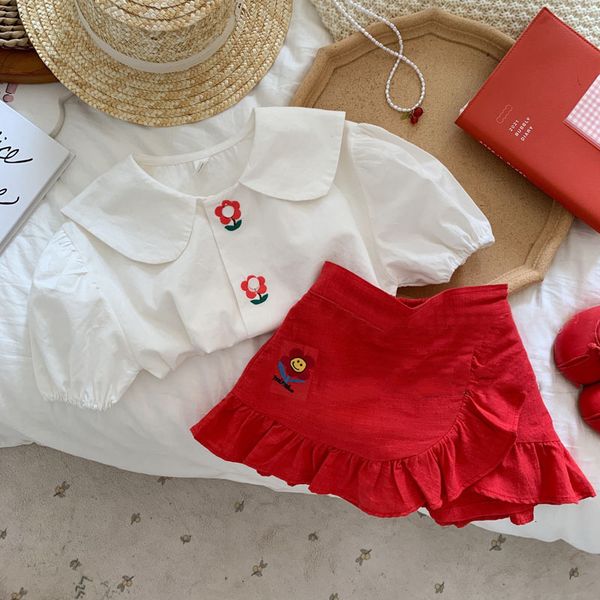 clothing sets girls short sleeve blouse shirt and skirt fashion summer flower clothing set toddler girl clothes set for children 230520, White
clothing sets girls short sleeve blouse shirt and skirt fashion summer flower clothing set toddler girl clothes set for children 230520, White