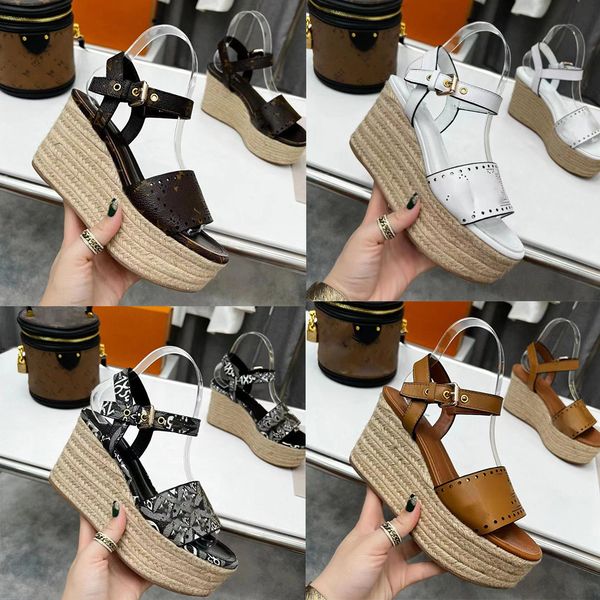 designer sandals starboard wedge sandal women high heel wedge platform slippers espadrilles natural perforated calf leather slides outdoor s, Black
designer sandals starboard wedge sandal women high heel wedge platform slippers espadrilles natural perforated calf leather slides outdoor s, Black
