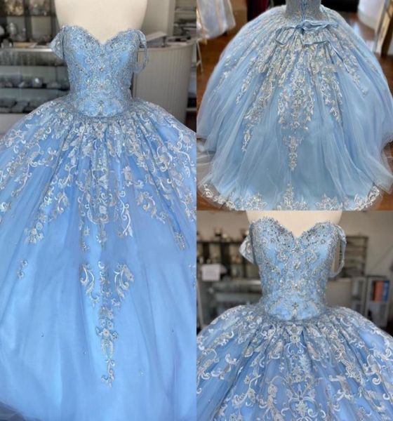 baby blue lace tulle sweet 16 dresses off the shoulder floral applique tulle beaded corset back vestidos de quinceanera ball gowns1746620, Blue;red
baby blue lace tulle sweet 16 dresses off the shoulder floral applique tulle beaded corset back vestidos de quinceanera ball gowns1746620, Blue;red