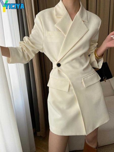 yiciya casual dresses women's clothing 2023 office lady pinching cut blazer white mini dress chic and elegant tunic frocks korean style, Black;gray
yiciya casual dresses women's clothing 2023 office lady pinching cut blazer white mini dress chic and elegant tunic frocks korean style, Black;gray