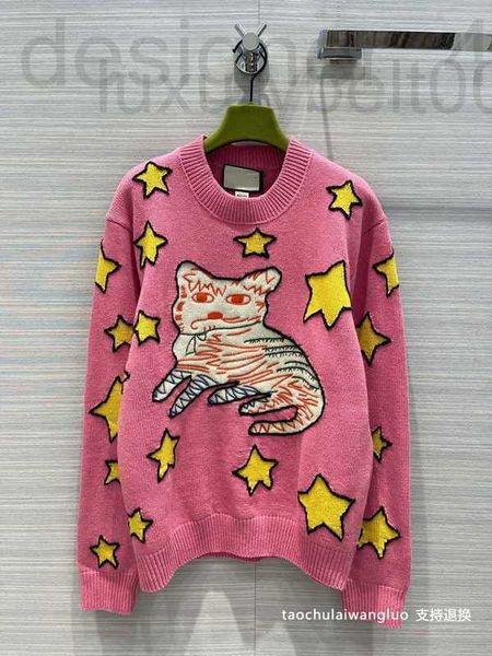women's sweaters luxuriouswomen's designer heavy industry star cat embroidery sweater design sense age reducing knitwear women f6e, White;black
women's sweaters luxuriouswomen's designer heavy industry star cat embroidery sweater design sense age reducing knitwear women f6e, White;black