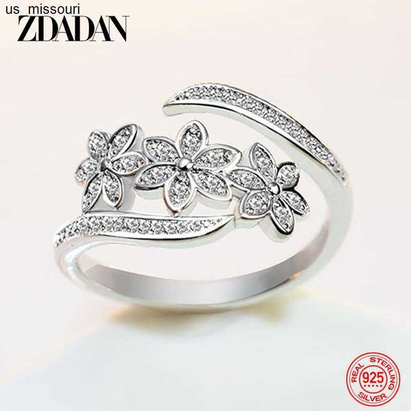 band rings zdadan 925 sterling silver fashion adjustable open cz flowers ring for women temperament jewelry accessories gift j230522
band rings zdadan 925 sterling silver fashion adjustable open cz flowers ring for women temperament jewelry accessories gift j230522