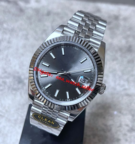 3 colors clean factory 41mm 126334 fluted bezel jubilee bracelet 904l stainless steel 3235 automatic movement sapphire luminous sport wristw, Slivery;brown
3 colors clean factory 41mm 126334 fluted bezel jubilee bracelet 904l stainless steel 3235 automatic movement sapphire luminous sport wristw, Slivery;brown