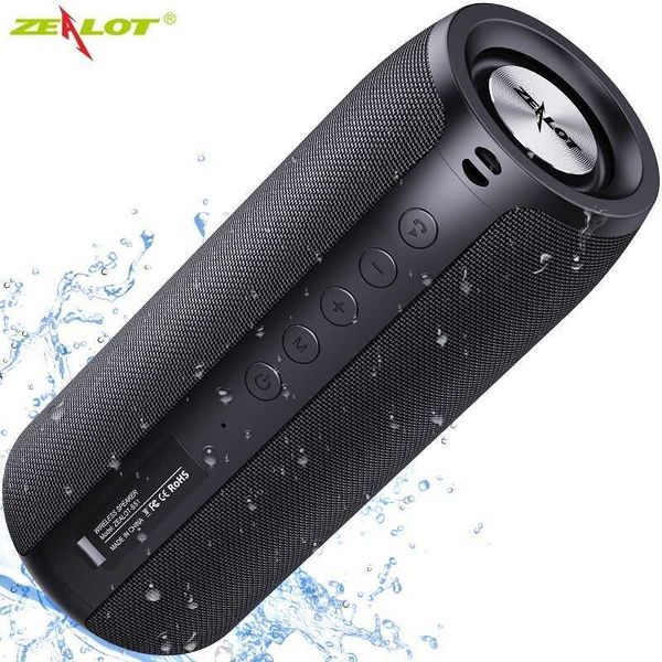 Image of Cell Phone Speakers Zealot S51 Portable Bluetooth Speaker Bass ful Wireless Subwoofer Waterproof Sound Box Support FM Radio USB TF card Z0522