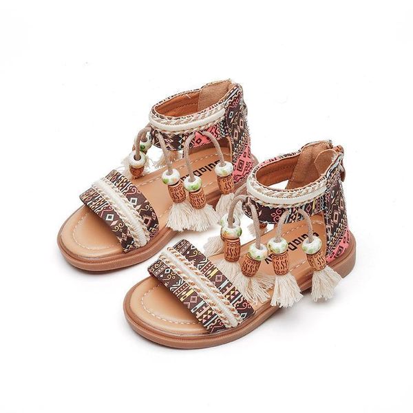 sandals kids shoes baby footwear girls ethnic wind summer princess tassel soft sole beach f12559, Black;red
sandals kids shoes baby footwear girls ethnic wind summer princess tassel soft sole beach f12559, Black;red