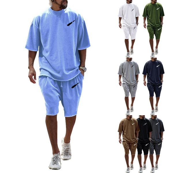 summer man outfit cotton short sets o-neck tracksuit man oversized casual sports kit male clothing 2 piece set, Gray
summer man outfit cotton short sets o-neck tracksuit man oversized casual sports kit male clothing 2 piece set, Gray
