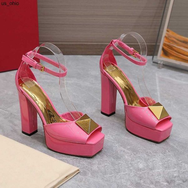 sandals platform super high sandal womens dress shoes luxury designer crystal diamond buckle slides square head fish mouth cool shoe 13cm hi, Black