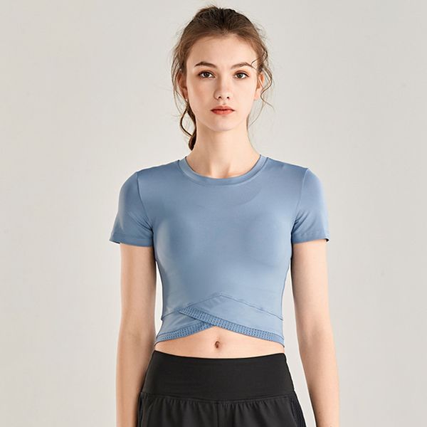 ll women yoga outfit short sleeve crew neck breathable seamless quick dry fintness gym short summer t shirt 1235
ll women yoga outfit short sleeve crew neck breathable seamless quick dry fintness gym short summer t shirt 1235