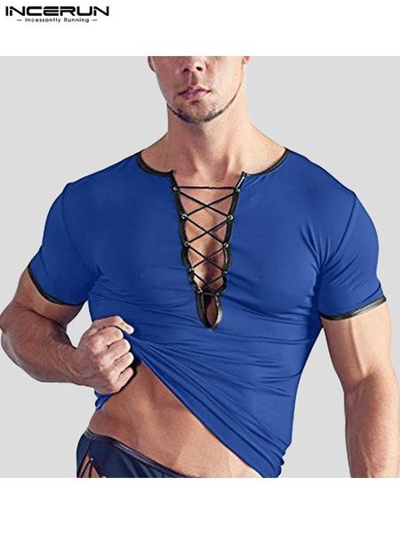 men s t shirts incerun men t shirt patchwork v neck streetwear short sleeve 2023 lace up camisetas fitness fashion casual clothing 7 230522, White;black
men s t shirts incerun men t shirt patchwork v neck streetwear short sleeve 2023 lace up camisetas fitness fashion casual clothing 7 230522, White;black