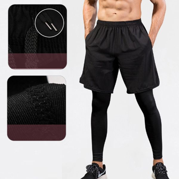 cross border new men's tights fake two pieces fitness sports running training amazon leisure elastic quick dried pants
cross border new men's tights fake two pieces fitness sports running training amazon leisure elastic quick dried pants