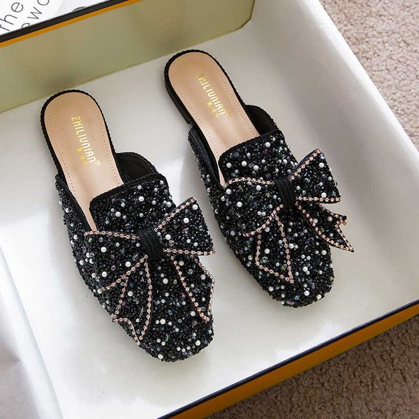 slippers square toe paillette beads mules women slippers summer shoes woman sandals flip flops pearl bling glitter slides plus size 34-43 23, Black
slippers square toe paillette beads mules women slippers summer shoes woman sandals flip flops pearl bling glitter slides plus size 34-43 23, Black