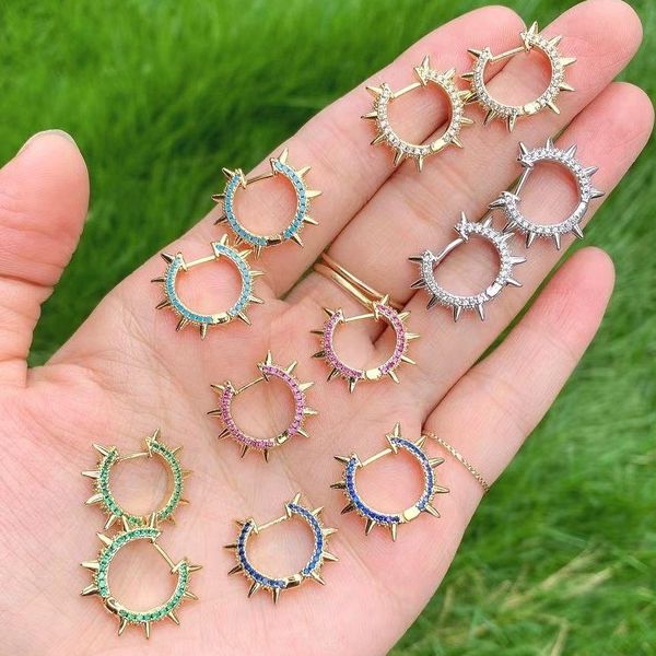 huggie 5pairs gold fashion colorful rainbow zircon crystal cz huggie hoop earrings piercing ohrringe pendiente luxury fine jewelry, Golden;silver
huggie 5pairs gold fashion colorful rainbow zircon crystal cz huggie hoop earrings piercing ohrringe pendiente luxury fine jewelry, Golden;silver
