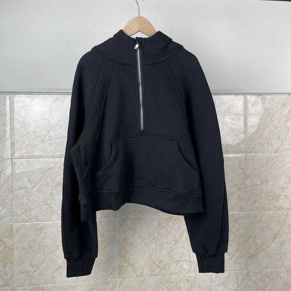 designer new embroidered short suit half zip sweater plush thickened pullover loose hooded sports coat for women lululemens women black, Black;brown
designer new embroidered short suit half zip sweater plush thickened pullover loose hooded sports coat for women lululemens women black, Black;brown
