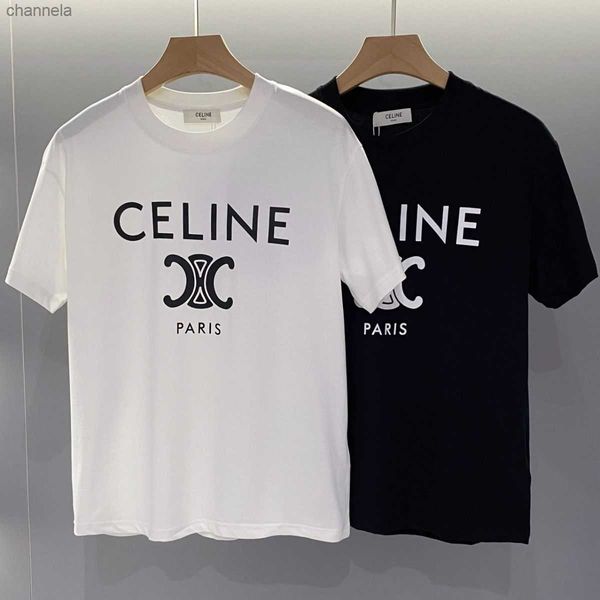 men's t-shirts 23 summer cotton short sleeve ce letter triumphal arch printed t-shirt for men and women fashion versatile t-shirt under, White;black
men's t-shirts 23 summer cotton short sleeve ce letter triumphal arch printed t-shirt for men and women fashion versatile t-shirt under, White;black