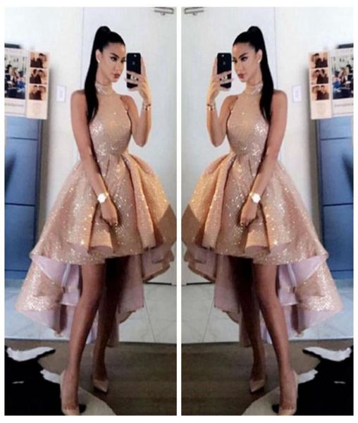 bling bling sequins rose gold high neck prom dresses 2020 short front long back sleeveless formal party evening gowns vestido8587453, Black
bling bling sequins rose gold high neck prom dresses 2020 short front long back sleeveless formal party evening gowns vestido8587453, Black
