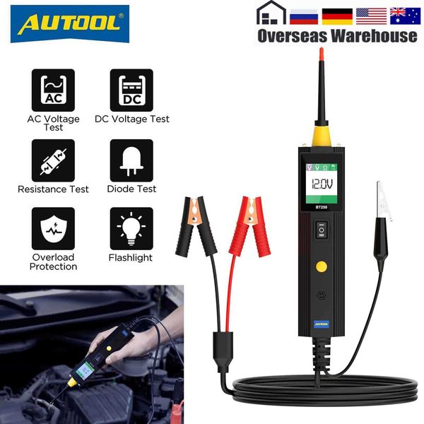automotive repair kits autool bt250 electrical system diagnostic tester tool 6-30v circuit analyzer voltage detection diode test overload pr
automotive repair kits autool bt250 electrical system diagnostic tester tool 6-30v circuit analyzer voltage detection diode test overload pr