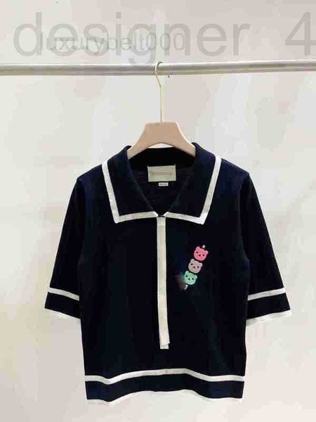 women's sweaters luxuriouswomen's designer 2023 spring summer milan runway lapel neck short sleeve jacquard pulloclothing k8wa gov, White;black
women's sweaters luxuriouswomen's designer 2023 spring summer milan runway lapel neck short sleeve jacquard pulloclothing k8wa gov, White;black