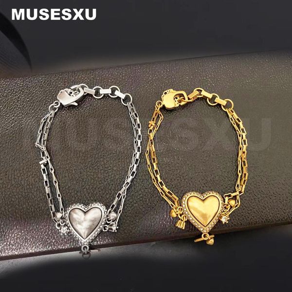 bangle 2022 jewelry accessories love pendant double layer bracelet for woman's man's party gifts, Black
bangle 2022 jewelry accessories love pendant double layer bracelet for woman's man's party gifts, Black