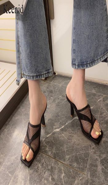 kcenid new mesh slippers summer fashion square open toe high heels flip flops thin heels slides women mules party shoes4315511, Black
kcenid new mesh slippers summer fashion square open toe high heels flip flops thin heels slides women mules party shoes4315511, Black
