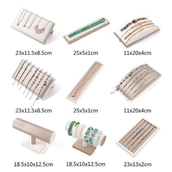 boxes pu leather jewelry bracelet holder display stand pendant necklace chain organizer tray case watch bangle presenting storage rack, Black;white
boxes pu leather jewelry bracelet holder display stand pendant necklace chain organizer tray case watch bangle presenting storage rack, Black;white