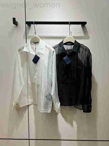 women's blouses & shirts designer 2 colors women elegant lady see through turn down collar long sleeve stripe design loose blouse, White
women's blouses & shirts designer 2 colors women elegant lady see through turn down collar long sleeve stripe design loose blouse, White