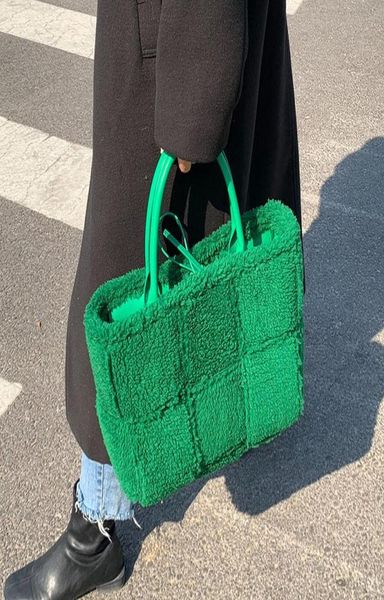 evening bags faux fur weave lattice large tote bag winter highquality lambswool plush women039s handbag shopping4083361 
evening bags faux fur weave lattice large tote bag winter highquality lambswool plush women039s handbag shopping4083361