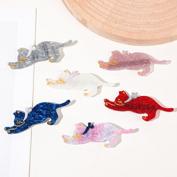 cute cat hair clips for women, premium fashion hairpins for long hair with naughty kitty design, 6pcs/lot kawaii barrette, Golden;silver
cute cat hair clips for women, premium fashion hairpins for long hair with naughty kitty design, 6pcs/lot kawaii barrette, Golden;silver