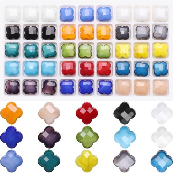 crystal 15 colored glass four clover shape beads 12mm 90pcs/box faceted gems crystal spacer pendants for diy jewelry making necklace
crystal 15 colored glass four clover shape beads 12mm 90pcs/box faceted gems crystal spacer pendants for diy jewelry making necklace