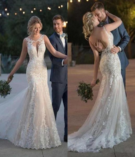 country mermaid wedding dresses 2019 vestido de novia crew neck sleeveless backless sweep train applique bridal gowns robes de mar6863909, White
country mermaid wedding dresses 2019 vestido de novia crew neck sleeveless backless sweep train applique bridal gowns robes de mar6863909, White
